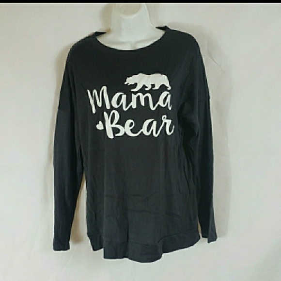 Last one Mama Bear Gray Sweatshirt elbow Patches small - Picture 2 of 7